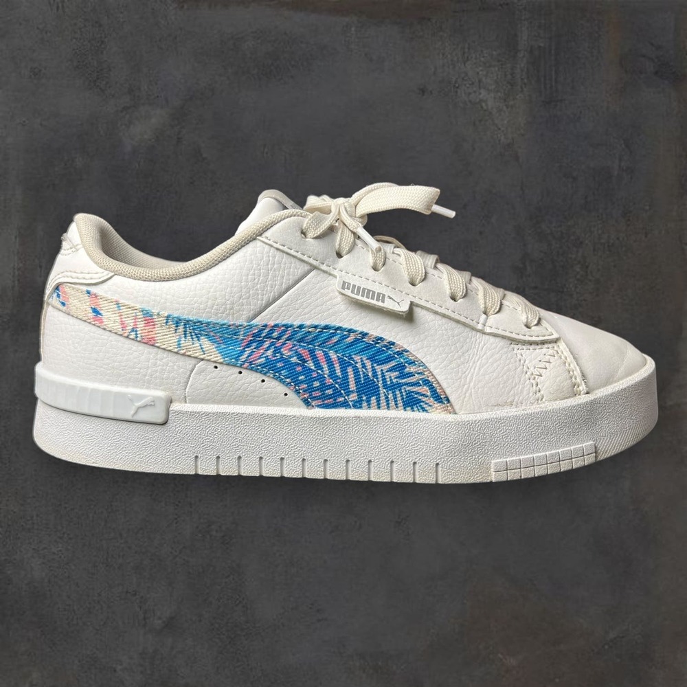 Puma Jada L Island Daze Womens US Size 8 White‎ Blue Sneaker Shoes 386417-01